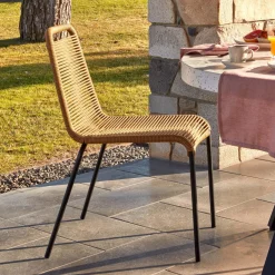 Kave Home Terrasstoelen|Tuinstoel Lambton Zwart