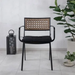 Nohr Terrasstoelen|Tuinstoel Leontyne Wicker Naturel