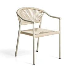 Kave Home Terrasstoelen|Tuinstoel Livadia Staal en touw