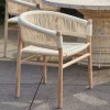 Rivièra Maison Terrasstoelen|Tuinstoel Saint Tropez Teakhout en touw