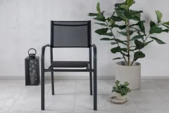 Nohr Terrasstoelen|Tuinstoel Vaishali kleur Zwart