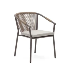 Kave Home Terrasstoelen|Tuinstoel Xelida Geweven touw
