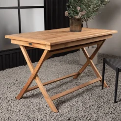 Nohr Eettafels Voor In Je Tuin|Tuintafel Amberia Teakhout, 120 x 70cm Naturel