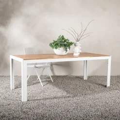 Nohr Eettafels Voor In Je Tuin|Tuintafel Catheryne Acaciahout, 200 x 100cm, kleur Wit Naturel