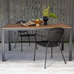 Nohr Eettafels Voor In Je Tuin|Tuintafel Erikka Polywood, kleur Naturel/ Zwart
