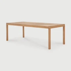 Ethnicraft Eettafels Voor In Je Tuin|Tuintafel Jack Teakhout, kleur Naturel