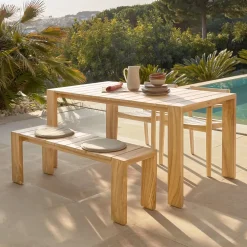 Kave Home Eettafels Voor In Je Tuin|Tuintafel Victoire hout Teak