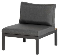 WOOOD Loungesets|Tussenelement La Vida Teakhout Antraciet