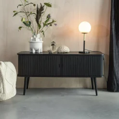 Zuiver Tv-Meubel Zwart|TV-meubel Barbier Hout, 120cm