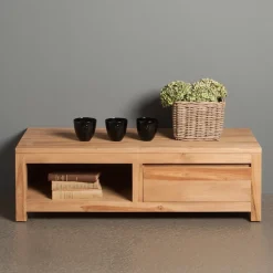 Tower Living Tv-Meubel Hout|Tv-meubel Corona Teak, met 1 lade