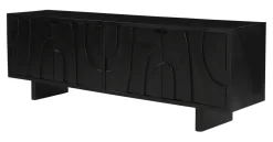 Artistiq Living Tv-Meubel Zwart|TV-meubel Elisebeth Mangohout, 180cm