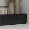 WOOOD Tv-Meubel Zwart|TV-meubel Finca Mat zwart, 100cm