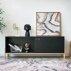 Artistiq Living Tv-Meubel Zwart|TV-meubel Franca kleur Zwart