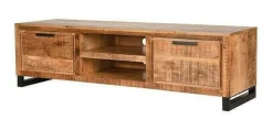 LABEL51 Tv-Meubel Hout|TV-meubel Glasgow Mangohout, 160cm Rough