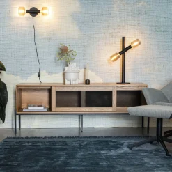 Zuiver Tv-Meubel Zwart|TV-meubel Hardy Hout, 160cm