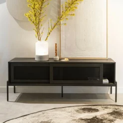 Zuiver Tv-Meubel Zwart|TV-meubel Hardy Hout, 160cm