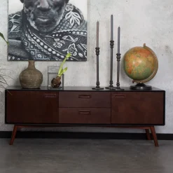 Dutchbone Tv-Meubel Hout|TV-meubel Juju Walnoot, 150cm Hout