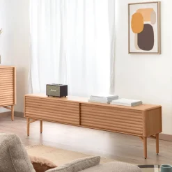 Kave Home Tv-Meubel Hout|TV-meubel Lenon Eikenhout, 200cm Naturel