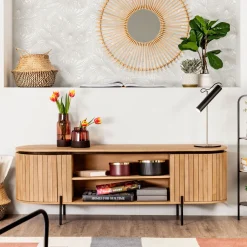 Kave Home Tv-Meubel Hout|TV-meubel Licia Mangohout, 160cm Naturel