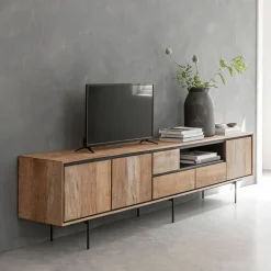 DTP Home Tv-Meubel Hout|TV-meubel Metropole Teakhout, 235cm Naturel