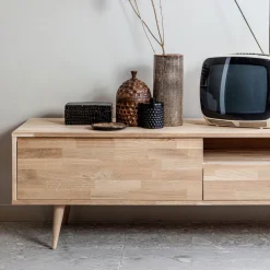 WOOOD Tv-Meubel Hout|TV-Meubel Tygo Eiken, 150cm