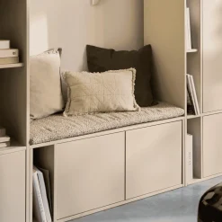 vtwonen Halbanken|Eetkamerbanken|TV-meubel/Bankje Settle Down Met zitkussen, Grenenhout, 108cm, kleur Dust