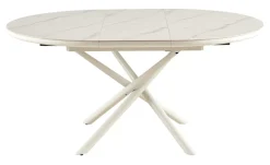 Artistiq Living Uitschuifbare Eettafel|Marmeren Eettafel|Uitschuifbare Eettafel Arminda Marmerlook, 120 / 160 x 120cm