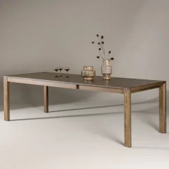 Nohr Uitschuifbare Eettafel|Rechte Eettafel|Uitschuifbare Eettafel Cederick Eikenhout, 170/210/250 x 95cm