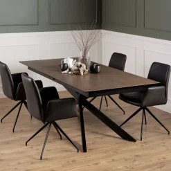 Bendt Uitschuifbare Eettafel|Rechte Eettafel|Uitschuifbare Eettafel Chrislyn Keramiek, 200-240 x 100cm