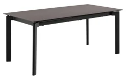 Bendt Rechte Eettafel|Uitschuifbare Eettafel Coy Keramiek, 180/240 x 90cm, kleur Zwart