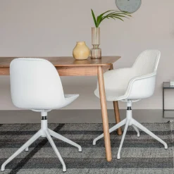 Zuiver Uitschuifbare Eettafel|Rechte Eettafel|Uitschuifbare Eettafel Glimps Essenhout, kleur Naturel