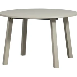 WOOOD Ronde Eettafel|Uitschuifbare Eettafel Janne Eikenhout, 120cm, kleur Dakargrau Danza Olive