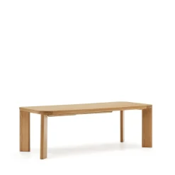 Kave Home Rechte Eettafel|Uitschuifbare Eettafel Jondal Eikenhout