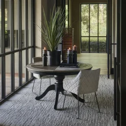 Rivièra Maison Uitschuifbare Eettafel|Ronde Eettafel|Uitschuifbare Eettafel Le Marais Eikenhout, 140/190 x 140cm Black