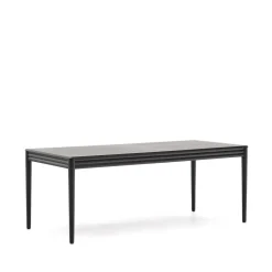 Kave Home Uitschuifbare Eettafel|Rechte Eettafel|Uitschuifbare Eettafel Lenon Eikenhout, 200-280 x 90cm
