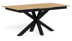 Bendt Uitschuifbare Eettafel|Rechte Eettafel|Uitschuifbare Eettafel Line Keramiek in eikenlook, 168/210 x 90cm Naturel