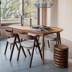 Zuiver Uitschuifbare Eettafel|Ovale Eettafel|Uitschuifbare Ovale Eettafel Twist 185-240 x 90cm