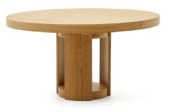 Kave Home Uitschuifbare Eettafel|Ronde Eettafel|Uitschuifbare Ronde Eettafel Artis Eiken