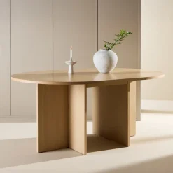 Nohr Uitschuifbare Eettafel|Ronde Eettafel|Uitschuifbare Ronde Eettafel Shuree 120/170 x 120cm