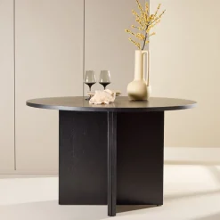 Nohr Uitschuifbare Eettafel|Ronde Eettafel|Uitschuifbare Ronde Eettafel Shuree 120/170 x 120cm