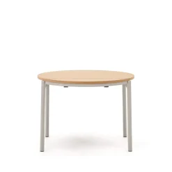 Kave Home Uitschuifbare Eettafel|Ronde Eettafel|Uitschuifbare Ronde Eettafel Montuiri 90-170 x 90cm