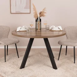 Sohome Sohome Giftcard|Uitschuifbare Eettafel|Uitschuifbare Ronde/Ovale Eettafel Lias Eikenlook, 120-210 x 75cm Naturel
