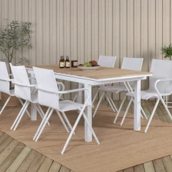 Nohr Eettafels Voor In Je Tuin|Uitschuifbare Tuintafel Constantina Teakhout, 180/240 x 90cm