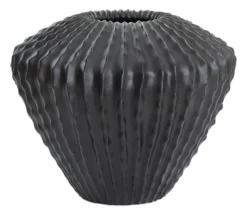 Light & Living Vazen|Vaas Cacti 45cm hoog Mat Zwart