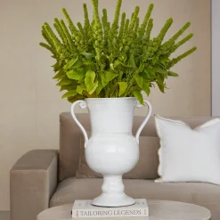 Rivièra Maison Vazen|Vaas Chalice Keramiek, 50cm Wit