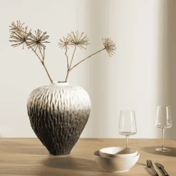 Nohr Vazen|Vaas Cortez 34cm hoog Beige