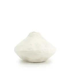 By-Boo Vazen|Vaas Dent 20cm hoog Off White