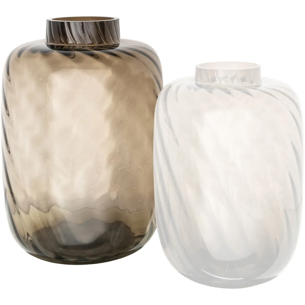 Richmond Interiors Vazen|Vaas Elora 35cm, kleur Bruin