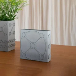 Zuiver Vazen|Vaas Graphic Flat, Beton Grijs