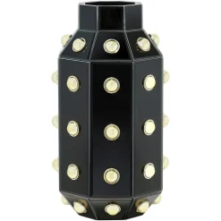 Richmond Interiors Vazen|Vaas Justa 40cm, kleur Zwart